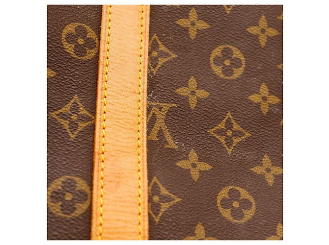 Borsa da viaggio Louis Vuitton Keepall 55 Monogram Canvas Marrone Monogramma - vista 9