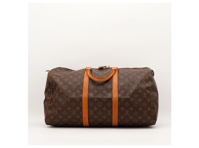 Borsa da viaggio Louis Vuitton Keepall 55 Monogram Canvas Marrone Monogramma - vista 3
