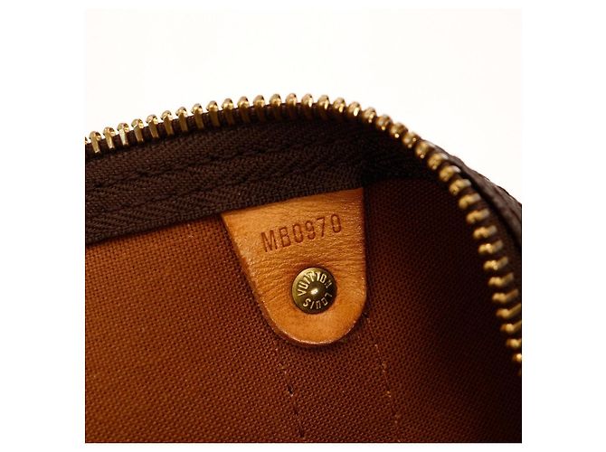 Borsa da viaggio Louis Vuitton Keepall 55 Monogram Canvas Marrone Monogramma - vista 6