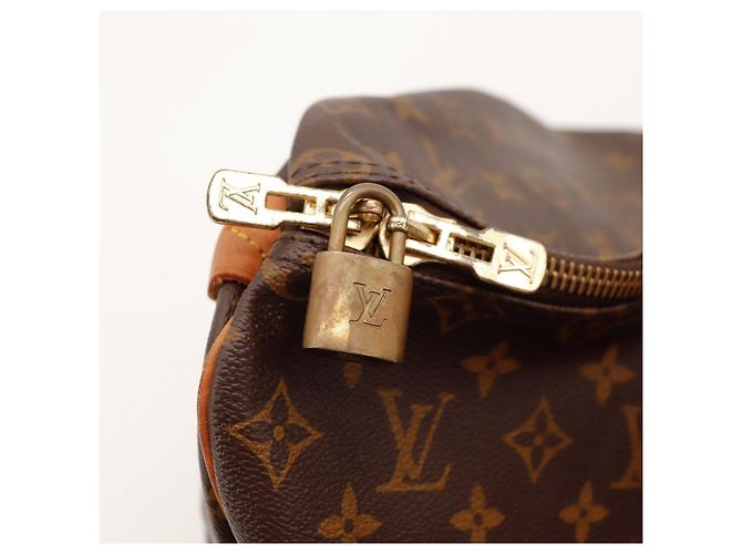 Borsa da viaggio Louis Vuitton Keepall 55 Monogram Canvas Marrone Monogramma - vista 7