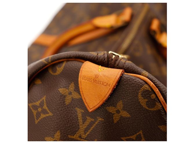 Borsa da viaggio Louis Vuitton Keepall 55 Monogram Canvas Marrone Monogramma - vista 8