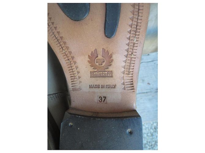 Botas Belstaff de cuero beige en estado nuevo - vista 8