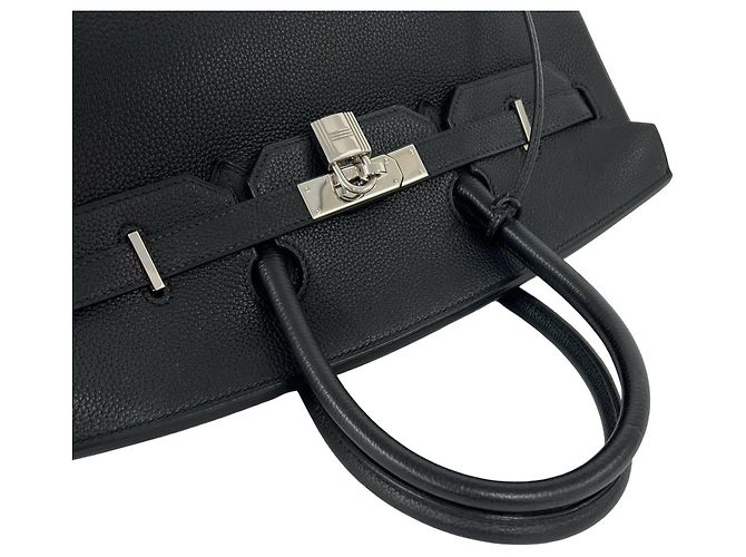Hermès Borsa HERMES Birkin 35 in pelle Togo Nero - vista 4