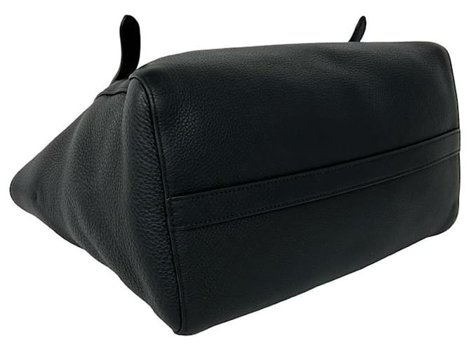 Prada Logo Hardware Leder Mini Tote Bag Schwarz - Ansicht 7