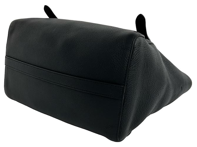 Prada Logo Hardware Leder Mini Tote Bag Schwarz - Ansicht 8