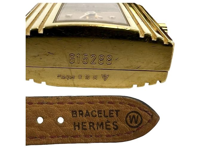 Hermès HERMES Vintage Kelly Quarzuhr vergoldet - Ansicht 3
