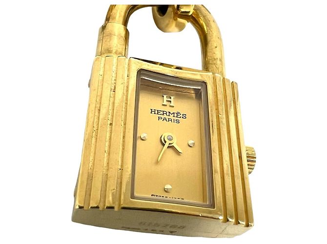 Hermès HERMES Vintage Kelly Quarzuhr vergoldet - Ansicht 4