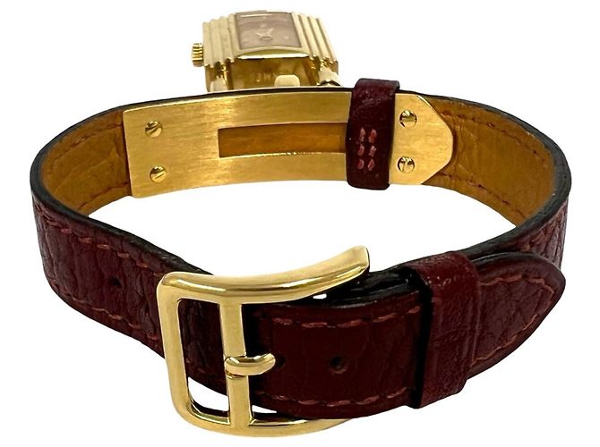 Hermès HERMES Vintage Kelly Quarzuhr vergoldet - Ansicht 7