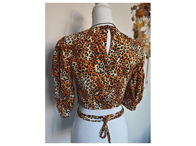 Top leopardato Maje Marrone Nero Bianco Stampa leopardo - vista 12