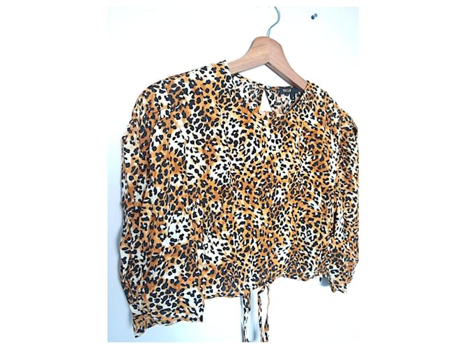 Top leopardato Maje Marrone Nero Bianco Stampa leopardo - vista 3