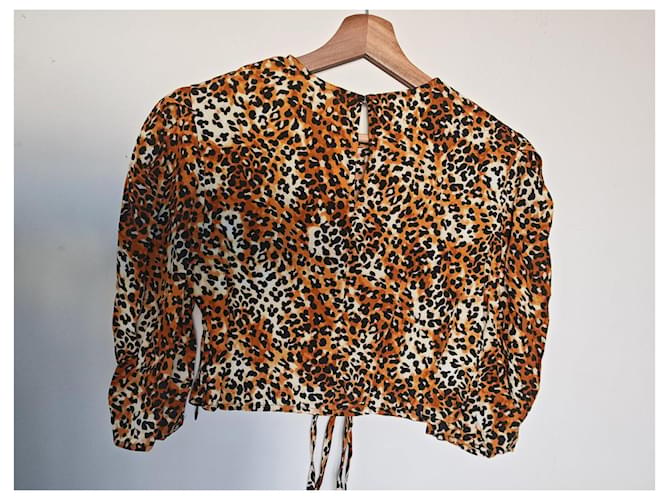 Top leopardato Maje Marrone Nero Bianco Stampa leopardo - vista 6