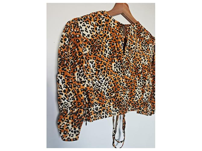 Top leopardato Maje Marrone Nero Bianco Stampa leopardo - vista 7