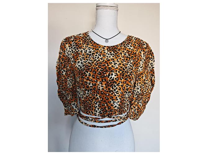 Top leopardato Maje Marrone Nero Bianco Stampa leopardo - vista 9