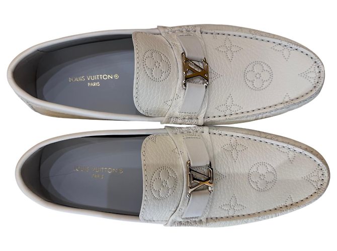Mocassini Hockenheim da uomo Louis Vuitton in scamosciato Bianco - vista 2