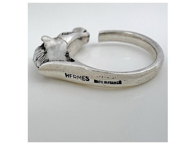 Ring Hermès Anello a fascia in argento 925 Hermes - vista 4