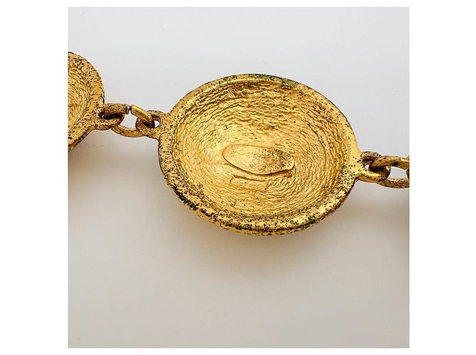 Bracciale con charm Chanel placcato oro D'oro - vista 5