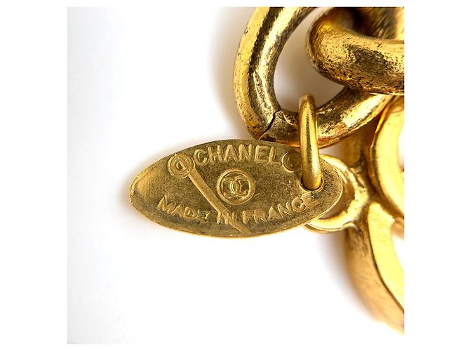 Bracciale con charm Chanel placcato oro D'oro - vista 6