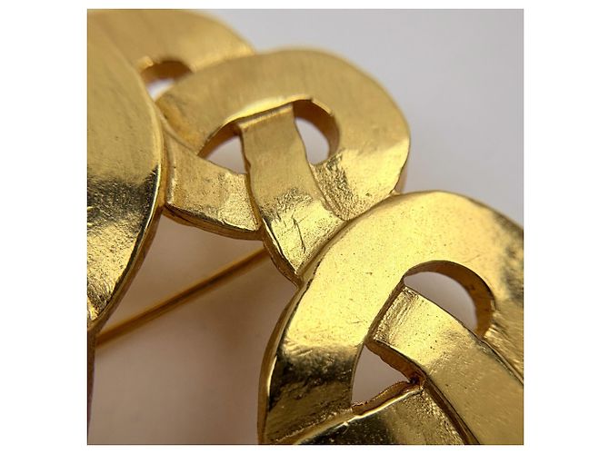 Timeless Spilla Chanel placcata oro con logo Coco D'oro - vista 3