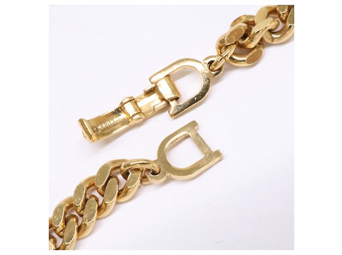 Bracciale a maglia cubana Christian Dior Emblem D'oro - vista 6