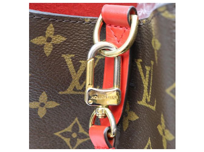 Néonoé Borsa a Spalla Louis Vuitton Monogram Coquelicot Red NeoNoe MM Rosso - vista 6