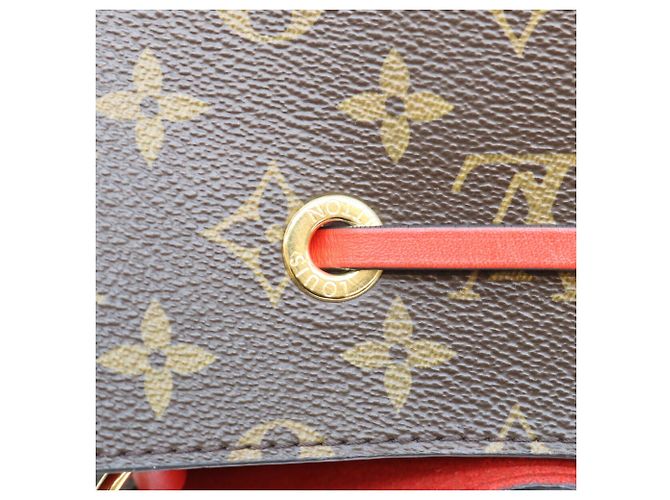 Néonoé Borsa a Spalla Louis Vuitton Monogram Coquelicot Red NeoNoe MM Rosso - vista 7