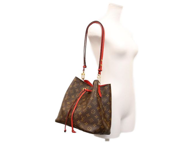 Néonoé Borsa a Spalla Louis Vuitton Coquelicot Red NeoNoe MM Rosso - vista 13