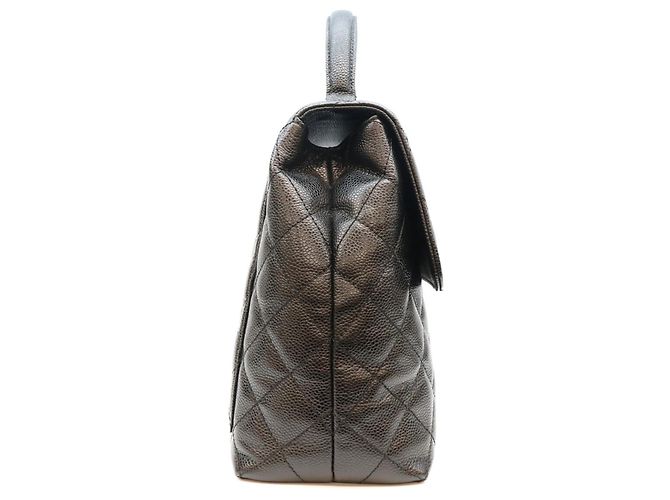 Borsa Chanel in pelle di vitello granulata Nero - vista 4