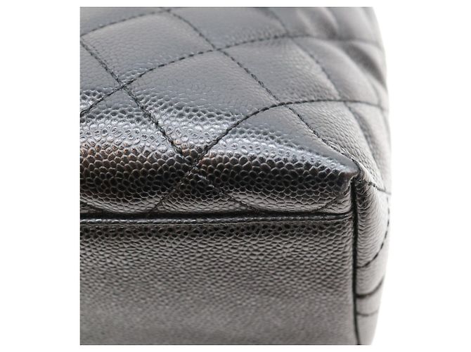 Borsa Chanel in pelle di vitello granulata Nero - vista 8