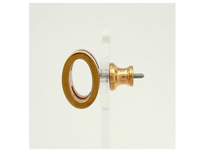 Hermès Pendientes Pop H Hermes en Oro y Rosa Dorado - vista 2