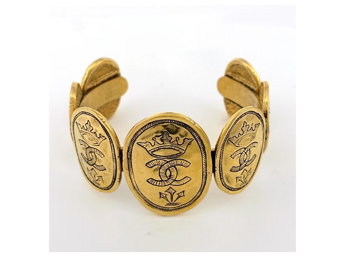 Timeless Bracciale rigido Chanel Coco Mark GP Gold D'oro - vista 2