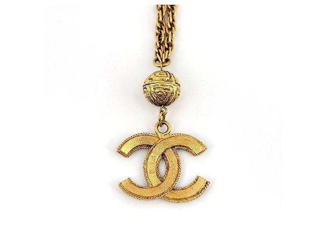 Collana Chanel placcata oro con logo Coco D'oro - vista 2