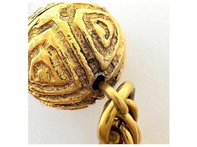 Collana Chanel placcata oro con logo Coco D'oro - vista 4