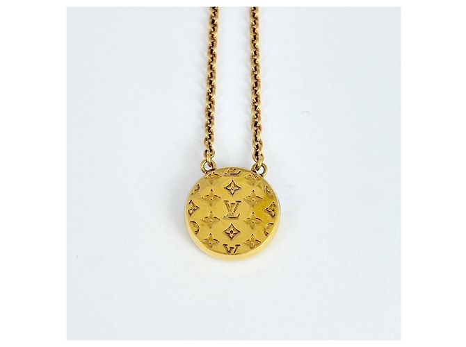 Collana L to V Louis Vuitton Argento D'oro - vista 2