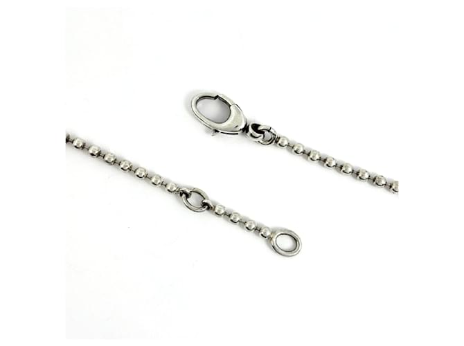 Collana Gucci Interlocking G Heart Argento - vista 4