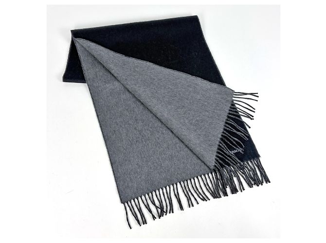 Hermès Stola in cashmere nero Hermes - vista 2