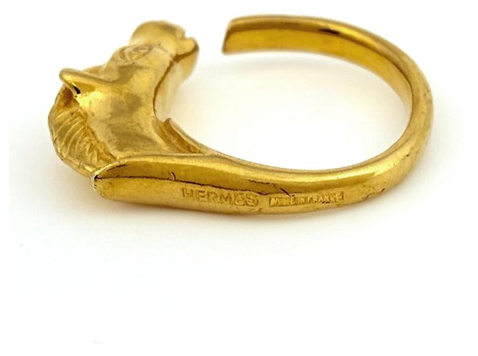 Ring Hermès Bague Cheval Cheval en Or Hermes Doré - vue 3