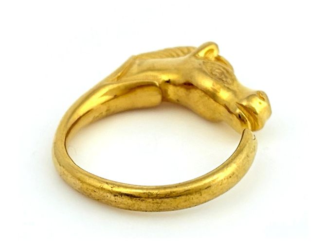 Ring Hermès Bague Cheval Cheval en Or Hermes Doré - vue 4
