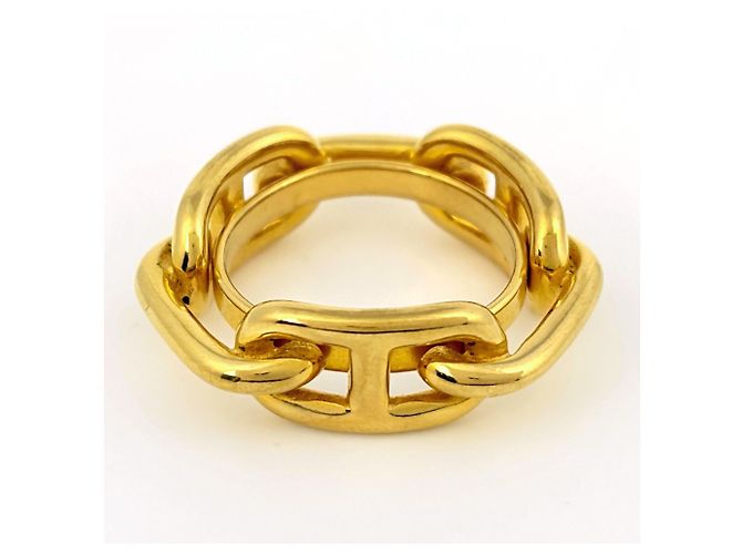 Hermès Hermes Lugate Scarf Ring Chaine d'Ancre GP Gold D'oro - vista 2