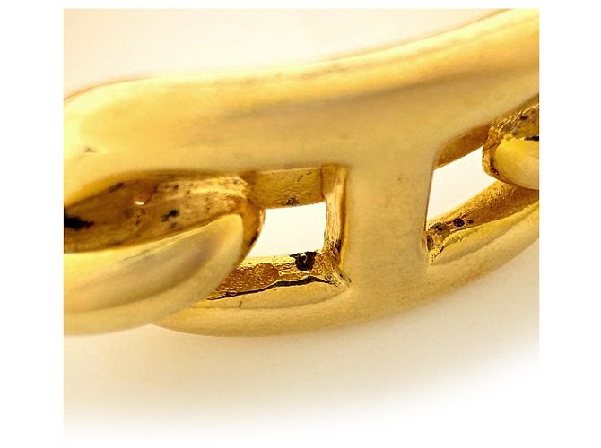 Hermès Hermes Lugate Scarf Ring Chaine d'Ancre GP Gold D'oro - vista 3
