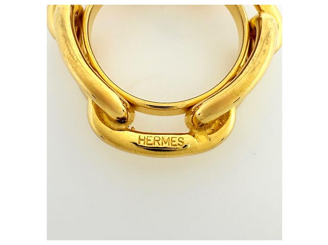 Hermès Hermes Lugate Scarf Ring Chaine d'Ancre GP Gold D'oro - vista 4