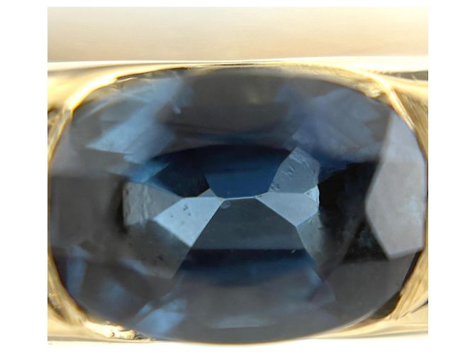 Anello Ellipse di Cartier in oro giallo con zaffiro - vista 2