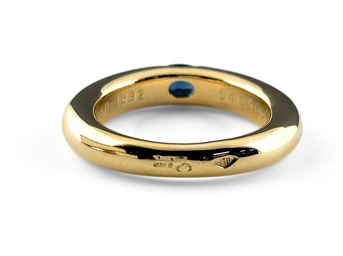Anello Ellipse di Cartier in oro giallo con zaffiro - vista 4