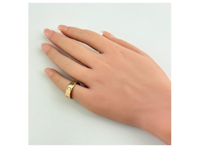Anello Love di Cartier in oro giallo 18K con diamanti - vista 3