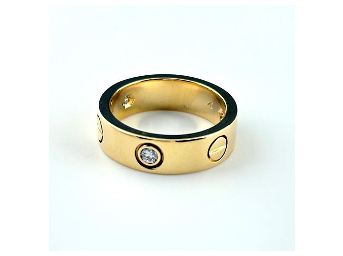 Anello Love di Cartier in oro giallo 18K con diamanti - vista 4