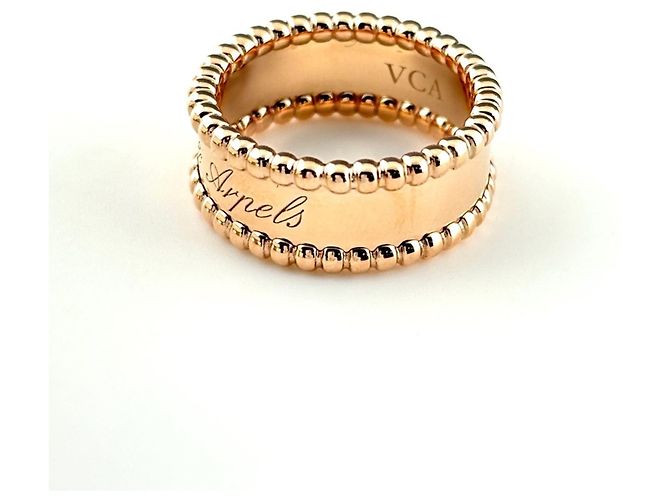 Anello Perle Signature di Van Cleef & Arpels in oro rosa - vista 2