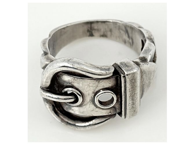 Hermès Hermes Sterling Silber Bandring - Ansicht 2