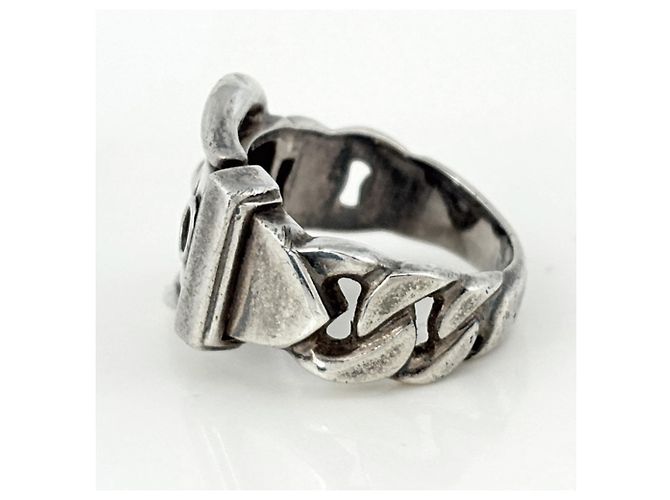 Hermès Hermes Sterling Silber Bandring - Ansicht 3