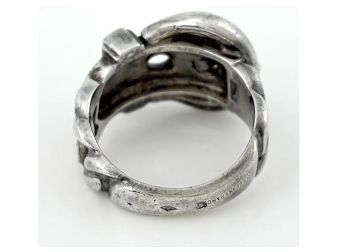 Hermès Hermes Sterling Silber Bandring - Ansicht 4
