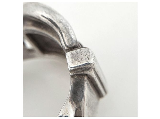 Hermès Hermes Sterling Silber Bandring - Ansicht 6