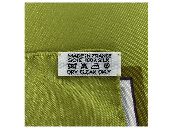 Silk In Hermès Foulard Hermes Carre 90 Multicolore Verde - vista 2